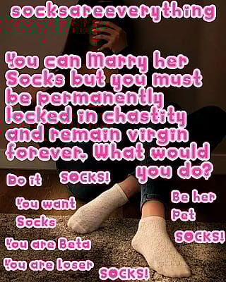 Locked in Lust: Marry My Socks & Stay Pussyfree Forever'