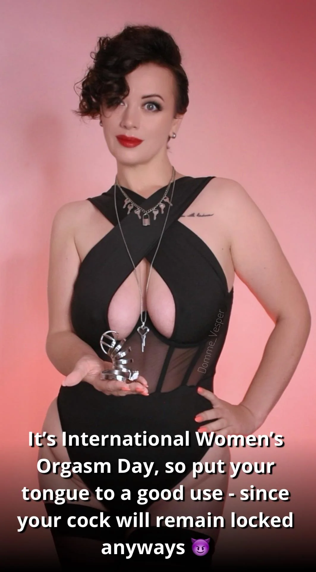 Celebrate Every Inch of Her Power - Locked & Loaded with Your Tongue picture 1 of 1