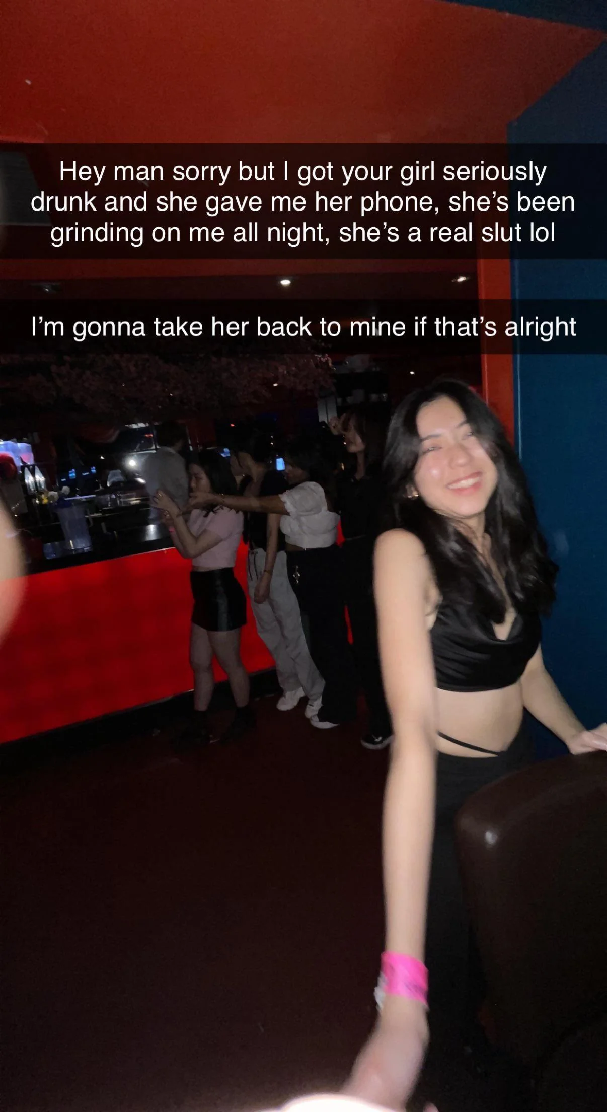 my gf went clubbing with her flatmates picture 1 of 1