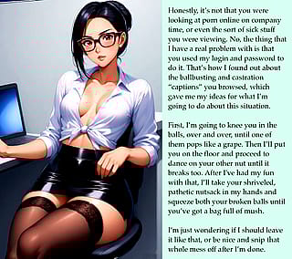 Caught Red-Handed at Work? Time for Your Punishment! [AI Image]'