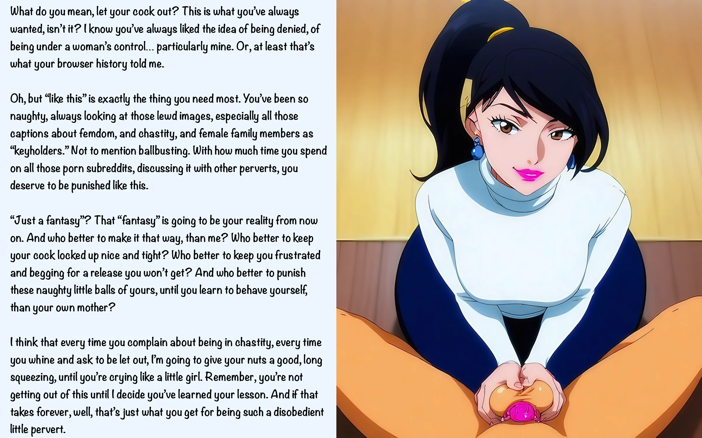 Beg for It Like the Desperate Slut You Are [AI Image] (punishment81 on ImageFap) picture 1 of 1