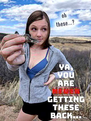 Cock Tease Key Holder Slut'