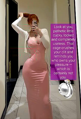 Your Goddess Demands Her Locked Slaves Kneel'