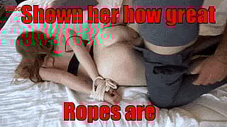 Slammed Her Holes on the First Date, Now She's Tied Up and Begging for More'