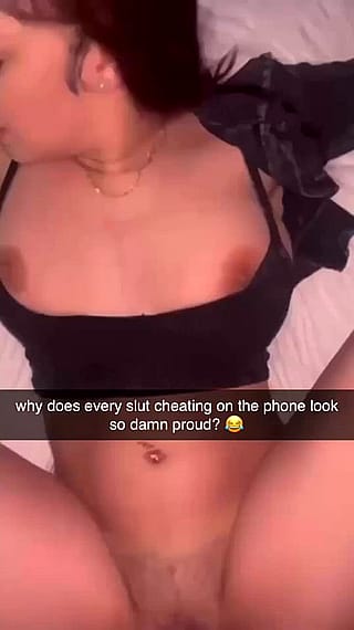 Filthy Phone Cheater Gets Pounded by a Huge Cock While Hubby Listens'