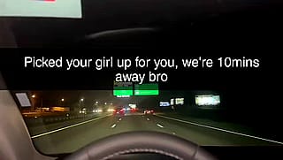 Broke bitch gotta suck dick for gas money while her man's clueless'