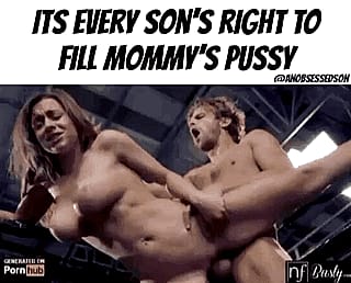 Busty Mom's Favorite Hobby is Bending Over for Her Boy'