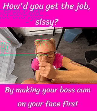 Sissy Slut Lands the Gig with Her Girly Skills'