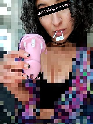 Caged and Craving Cock'