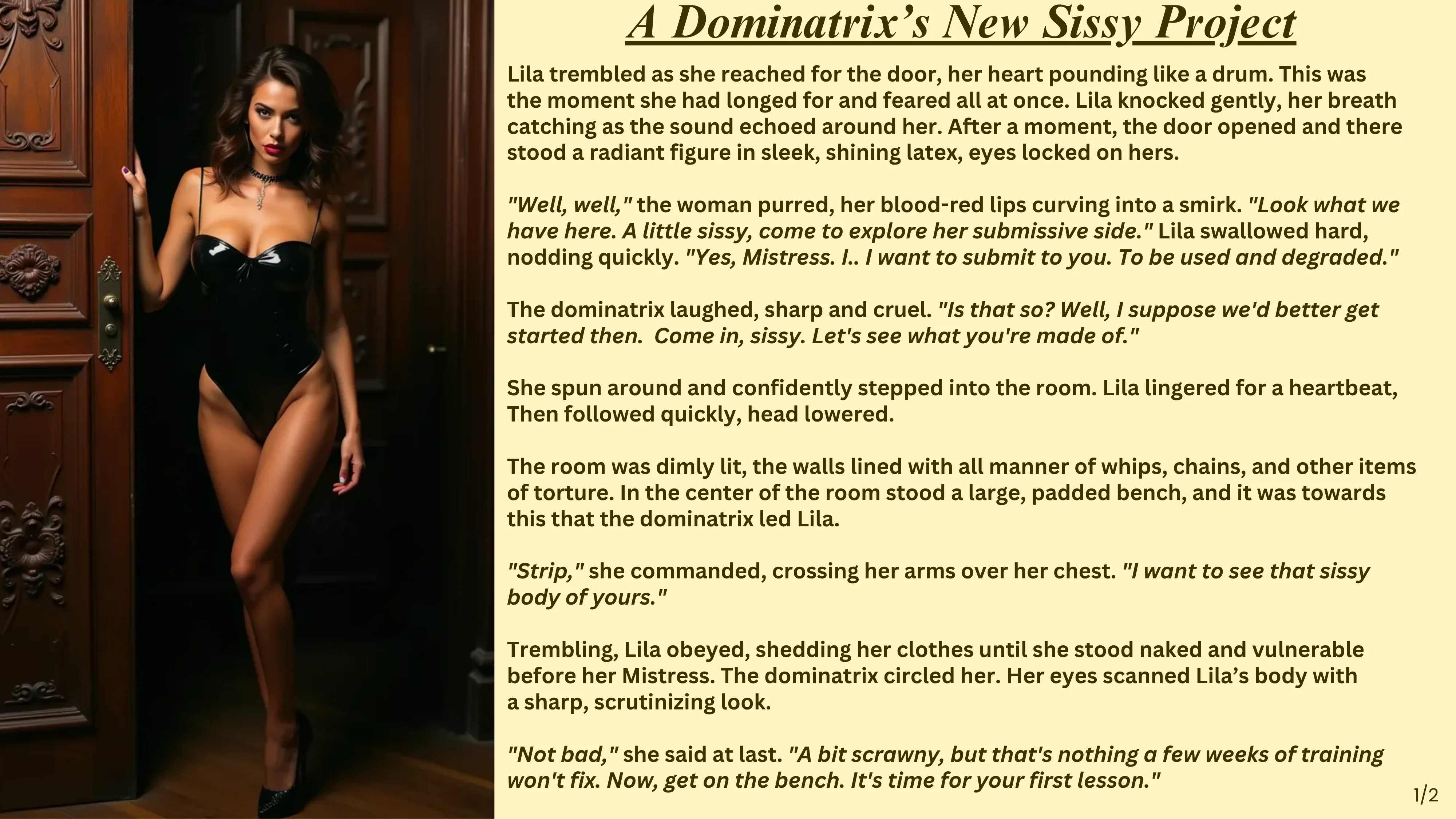 Filthy Sissy Slut Transformed by Domme's Cock picture 1 of 2