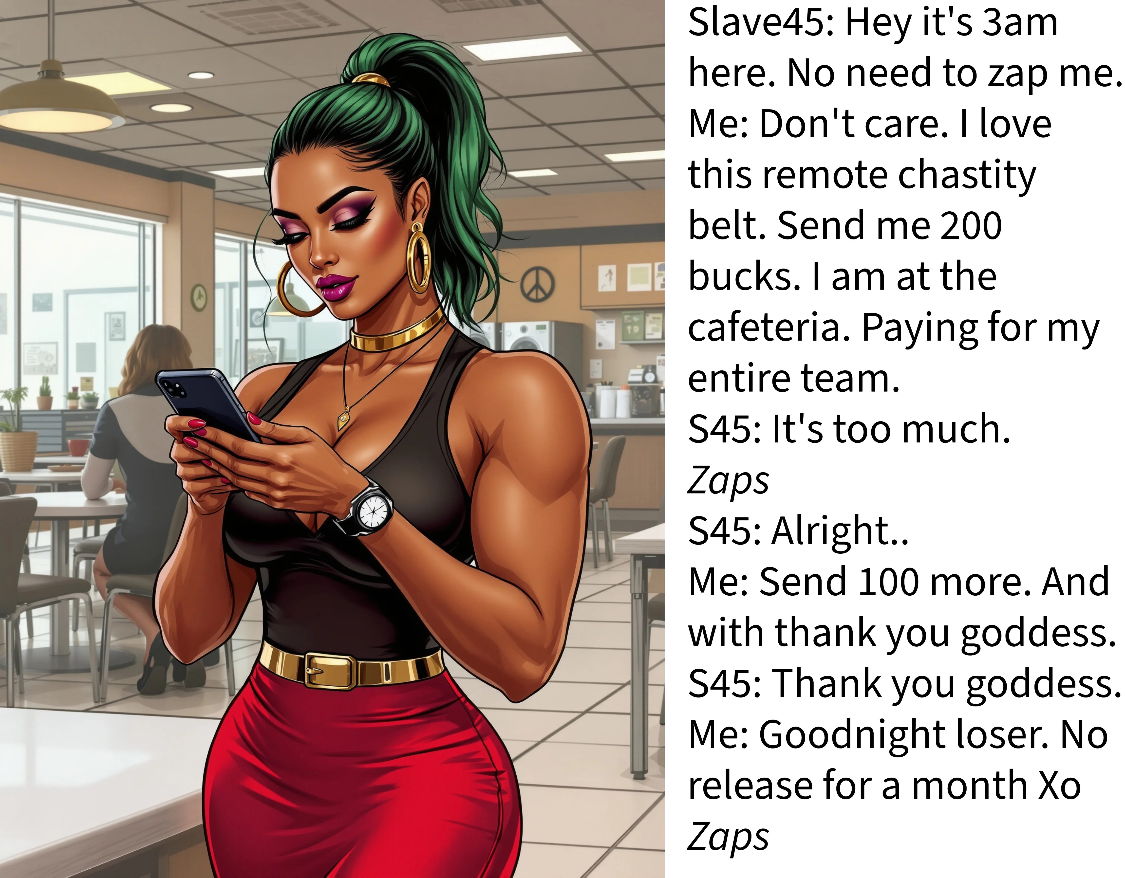 Time Zone Tease: Locked and Loaded for Her Pleasure picture 1 of 1