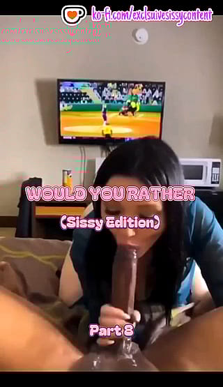 Hardest Sissy Game Choice Ever: Cock or Cum?'