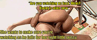 Dad's massive rod is obsessed with his girl now'