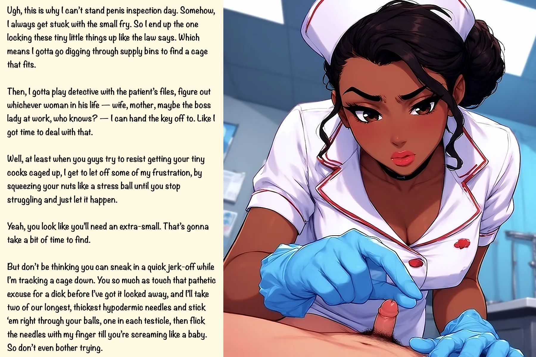 Nurse's Strict Cock Check-Up picture 1 of 1