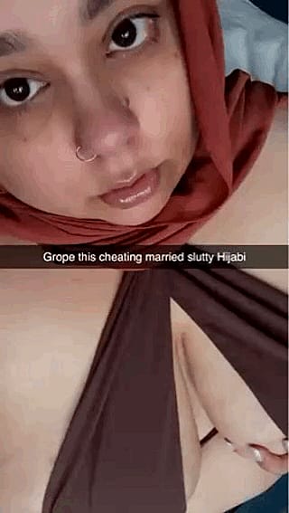 Filthy Cheating Hijabi Wife Gets Groped and Pounded'