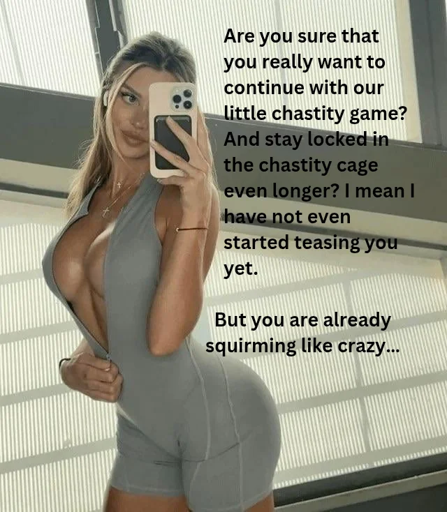 Damn right I'm sure, now get on your knees and worship this pussy picture 1 of 1