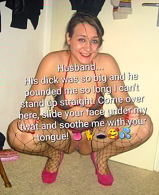 Cuckie, get in there and service her well-used hole now!'