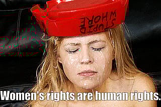 You have the right to remain an object for Mens' pleasure'