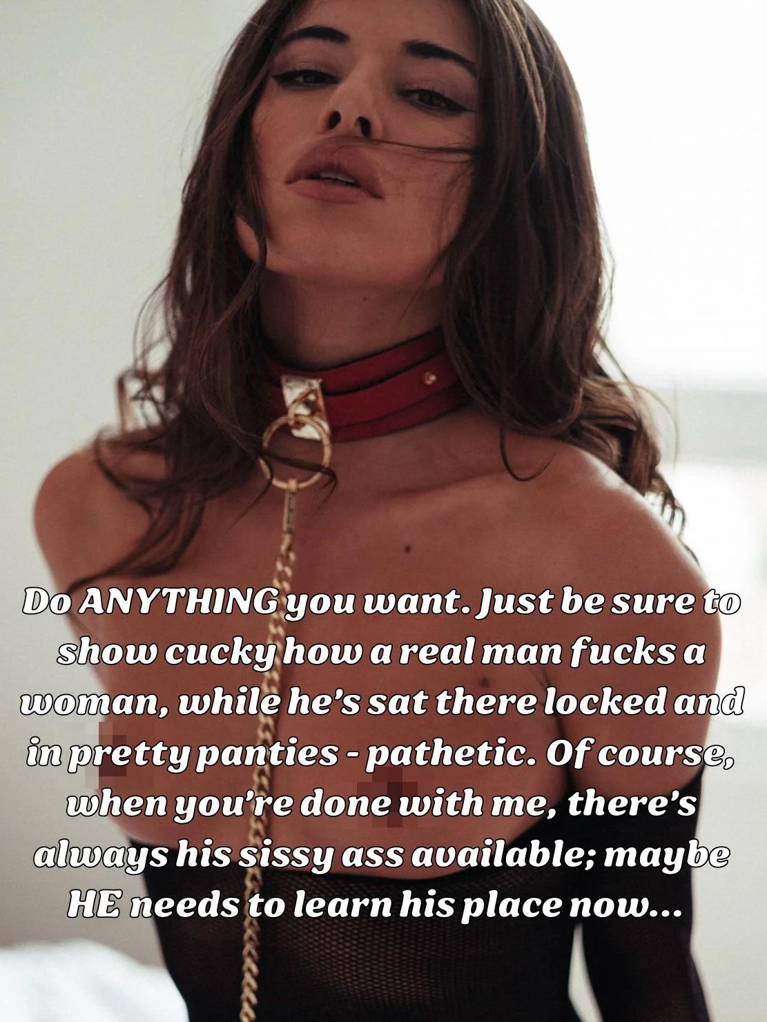 Pretty sure I know my place, but a little ‘encouragement’ won’t hurt… [ImageFap: kinklover_uk] picture 1 of 1