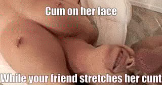 Let all of your male friends use me and cover me with their cum until I'm unrecognizable'