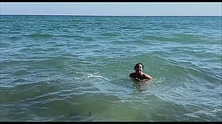 Stepmom's Beach Babe Gets Anal Rampage'