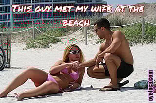 Wifey's Beach Slut Show - Total Strangers Getting a Free Peep Show'