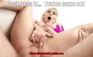 Dumb Bimbo Slut Gets Her Brain Fucked Out'