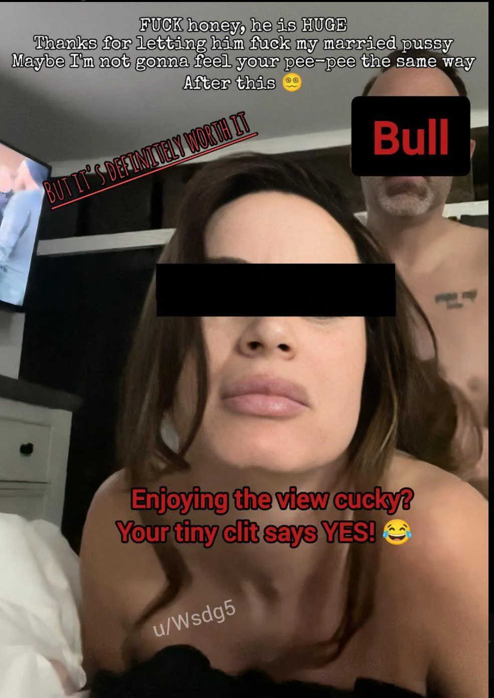 Watch Me Get Wrecked While Hubby Watches, You Pervy Cuck! picture 1 of 1