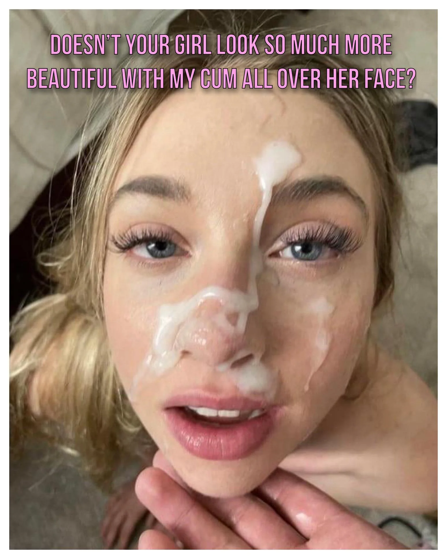 She's begging for it while he watches picture 1 of 1