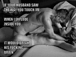 Naughty Wife Sneaks a Quickie While Hubby's Clueless - She's Dripping for It!'