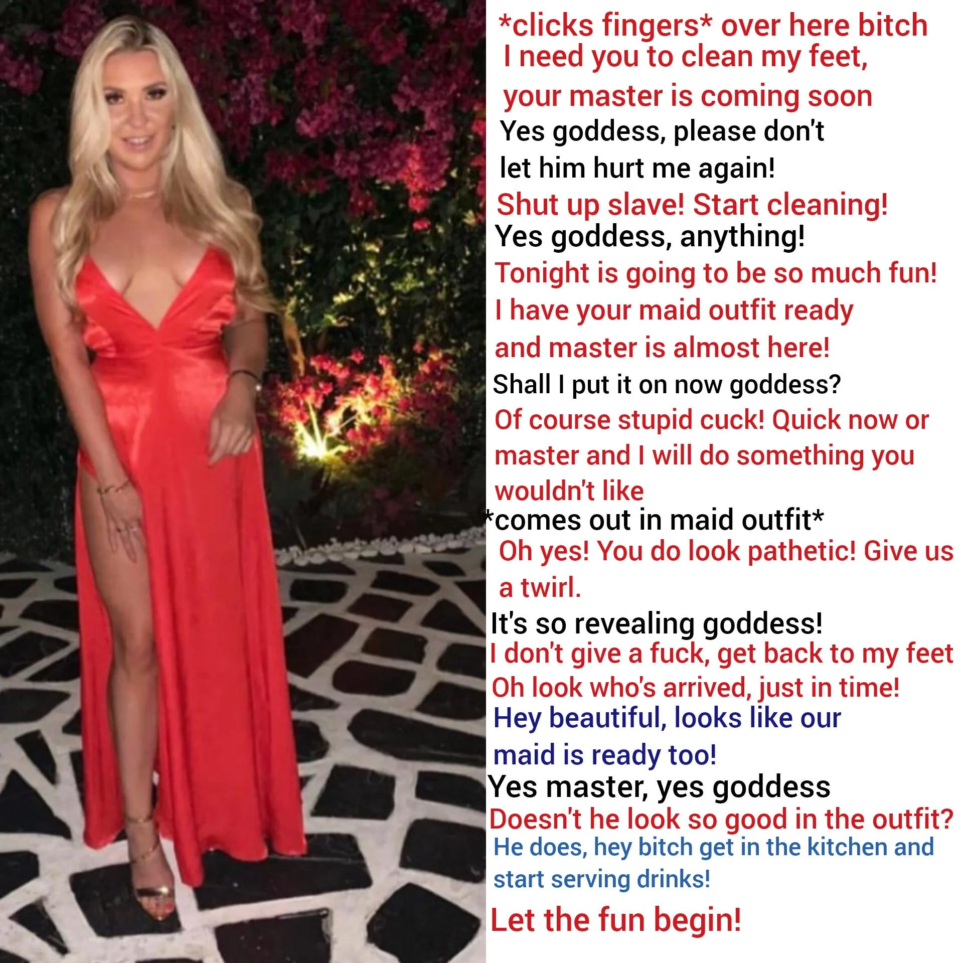 Filthy Maid Serves Her Horny Boss and His Goddess picture 1 of 1