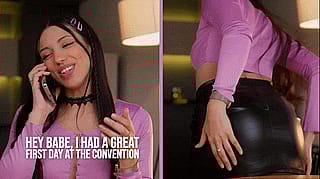 Your GF's a total networking slut—watch her get raw-dogged by the whole damn crew!'