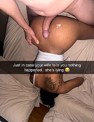 Chocolate babe gets wrecked by white cock'