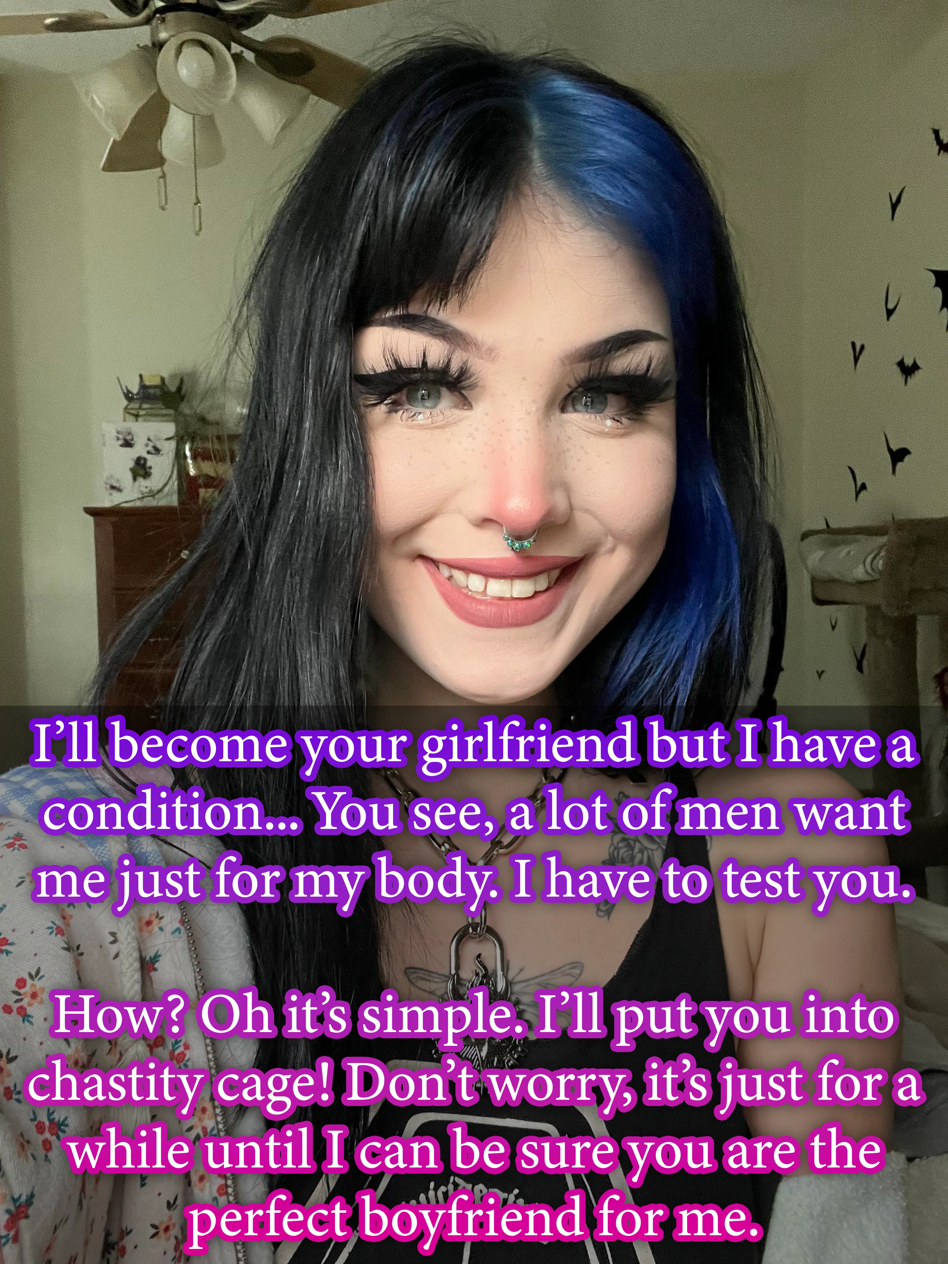 Your hot goth friends makes you an offer? Do you think you can handle her? picture 12 of 13