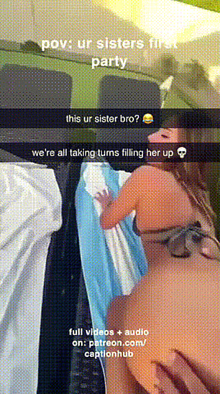 My slutty sister's wild party night was a total rager'