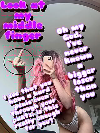 Pathetic beta can't handle this goddess's power'