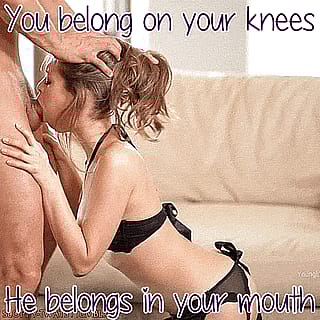 Bitch Know Her Fuckin' Place - On Her Knees & Beggin' For It'