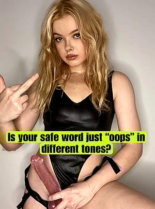 Mistress's little toy getting owned in every shade'
