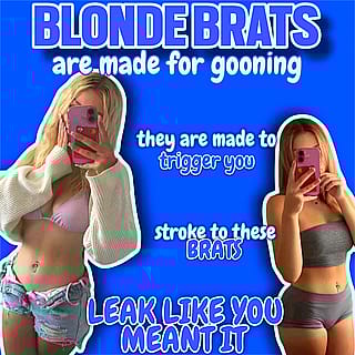 Is it just blondes that get people going, or is it the ass that they carry?'