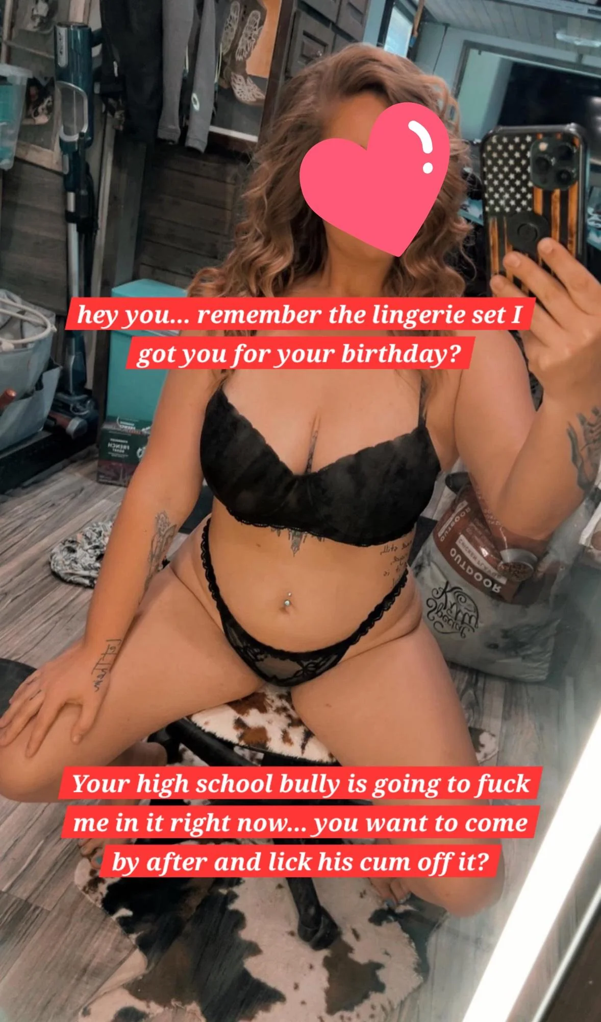 Ever since she left you she's been bullying you with these picture 2 of 2