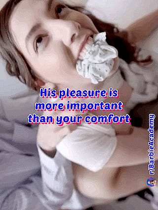 His pleasure is more important than your comfort'