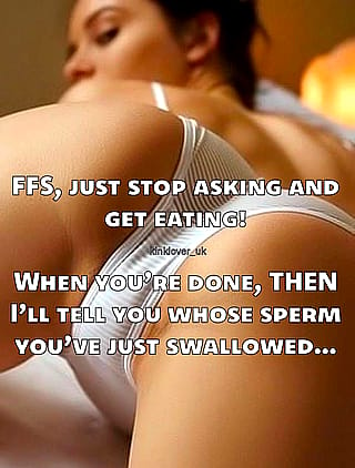 Whose could it be, that she won’t tell you before? Would you eat her before knowing?? [ImageFap: kinklover_uk]'