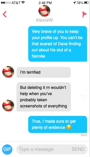 Her secret Tinder – Part 2 [Blackmail][Cheating] picture 3 of 20