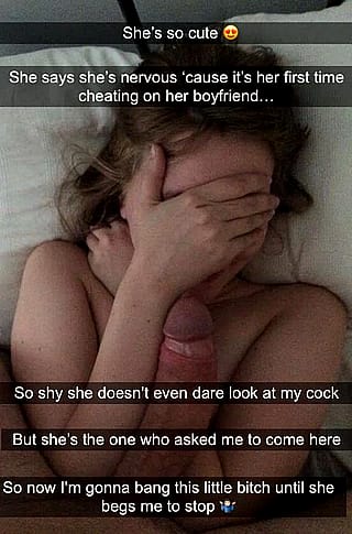 Her first time cheating.'