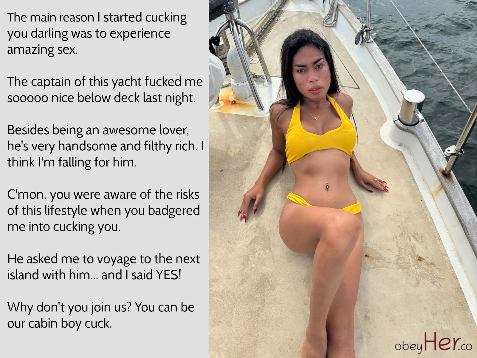 Cucked From a Yacht picture 1 of 1