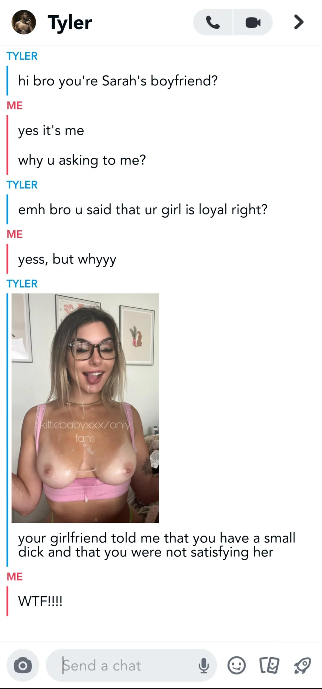 I think your girlfriend is not loyal picture 1 of 1