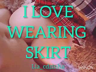 I love wearing skirt'