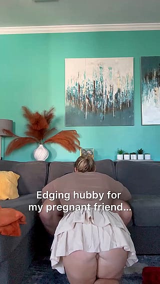 Pregnant hotwife comes over for a quick creampie to take home to her husband'