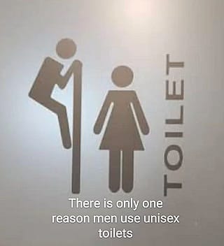 I walk into unisex toilets every chance I can, had many passing gropes and slaps on my ass without warning 😘'