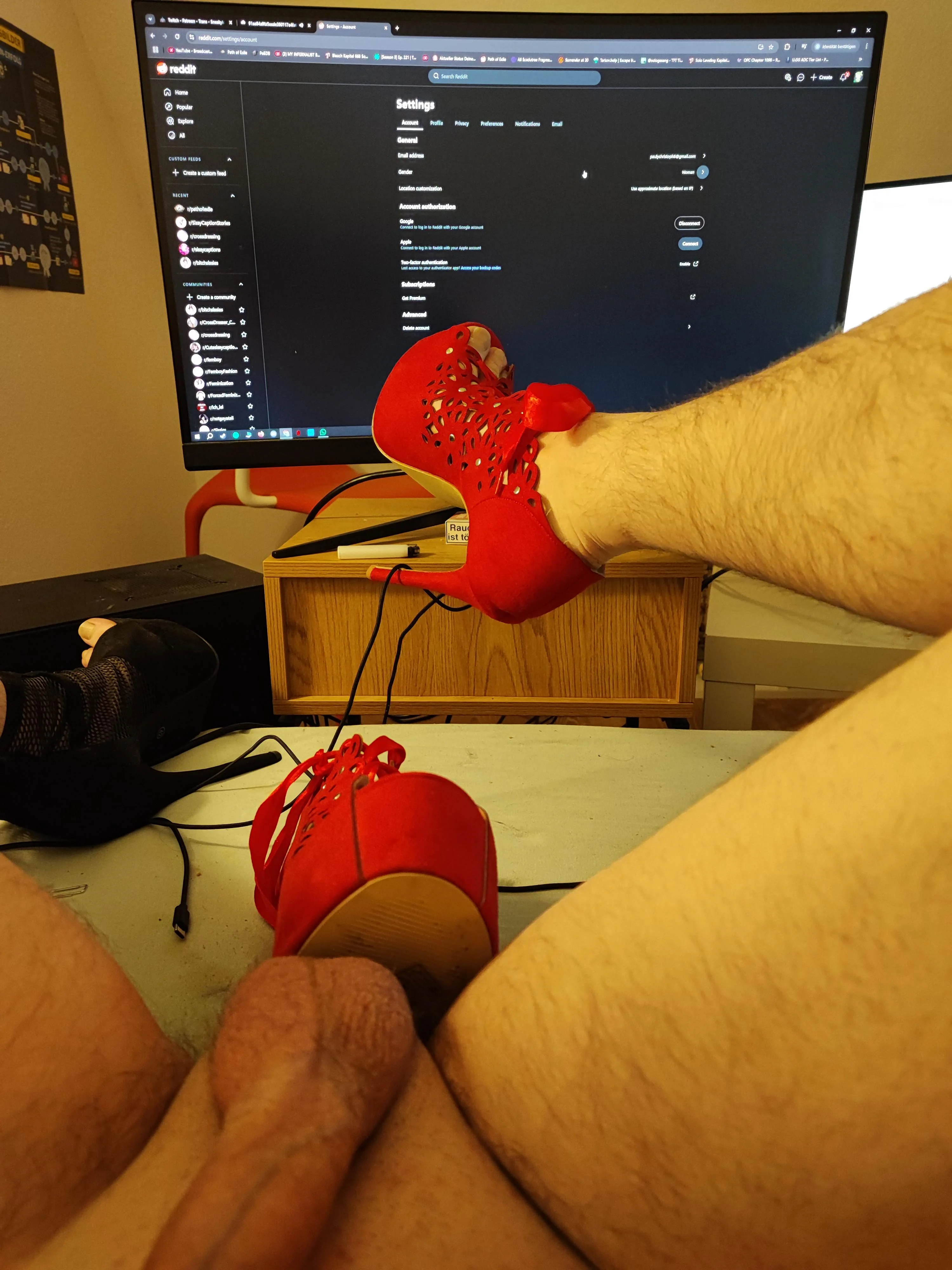 Is it gay to Put my Heels into me? picture 1 of 1